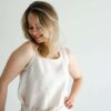 ärmelloses Leinen Top für Damen