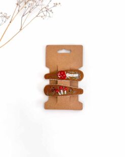 Leinen Haarspange Hand bestickt Kinder Mädchen