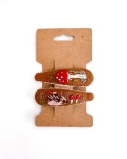 Leinen Haarspange Hand bestickt Kinder Mädchen
