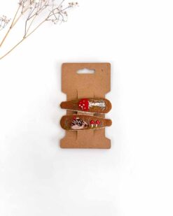 Leinen Haarspange Hand bestickt Kinder Mädchen