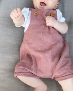 Kinder- und Babylatzhose aus 100% Leinen für Taufe, Hochzeit, Fotoshooting