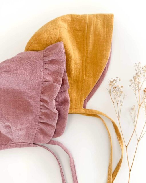 Leinen Baby Bonnet – Bild 7
