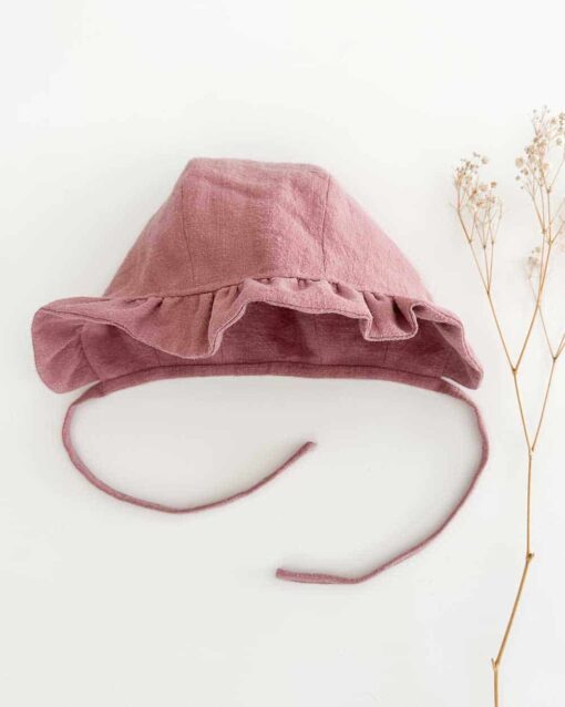 Leinen Baby Bonnet – Bild 9