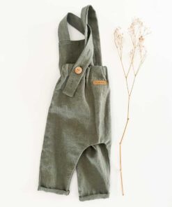 Kinder- und Babylatzhose aus 100% Leinen für Taufe, Hochzeit, Fotoshooting