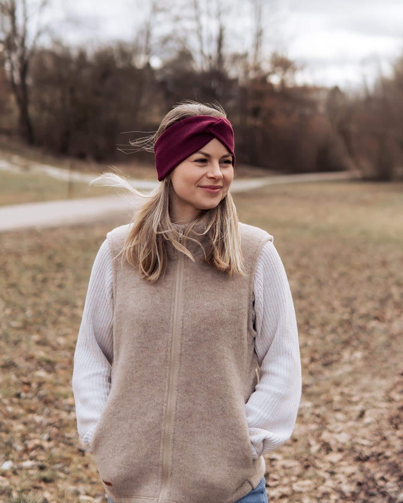 Merino-Wollfleece Weste für Damen