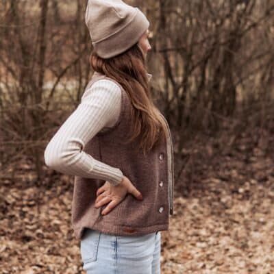 Wollwalk Weste für Damen