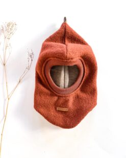 Alternative view of Sofortkauf: Wollwalk Schlupfmütze in Rost mit Wolljersey gefüttert, Gr. 50/52