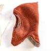 Sofortkauf: Wollwalk Schlupfmütze in Rost mit Wolljersey gefüttert, Gr. 50/52
