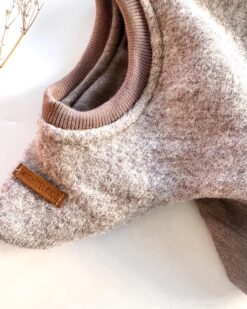 Alternative view of Sofortkauf: Wollwalk Schlupfmütze in Sand Meliert mit Wolljersey gefüttert, Gr. 40/42