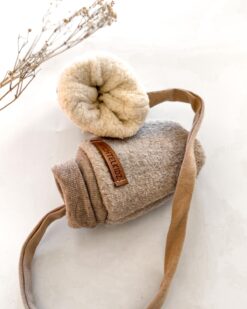 Alternative view of Sofortkauf: gefütterte Merinowalk Handschuhe in Creme mit Band, Gr. 0 (0-12 Monate)