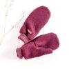 Sofortkauf: Damen Wollwalk-Handschuhe Beere - ungefüttert