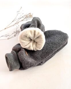 Alternative view of Sofortkauf: Damen Merinowalk-Handschuhe Graphit - creme gefüttert