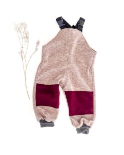 Sofortkauf: Walk-Latzhose Sand Meliert mit Knie-Verstärkung, Gr. 92/98
