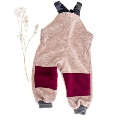 Sofortkauf: Walk-Latzhose Sand Meliert mit Knie-Verstärkung, Gr. 92/98
