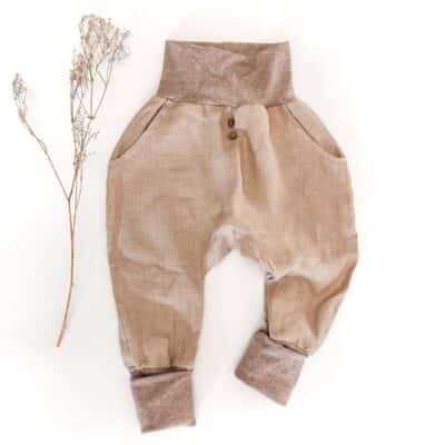 Sofortkauf: Leinen Knickerbocker in Sand, Gr. 110/116