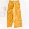 Sofortkauf: Damen Leinenhose mit weitem Bein in Sonnengelb, Gr. M (38/40)