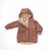 Sofortkauf: Walkjacke in Altrosa mit Reißverschluss und Taschen, Gr. 74/80