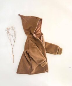 Sofortkauf: Walkjacke Camel mit Reißverschluss, Gr. 80/86