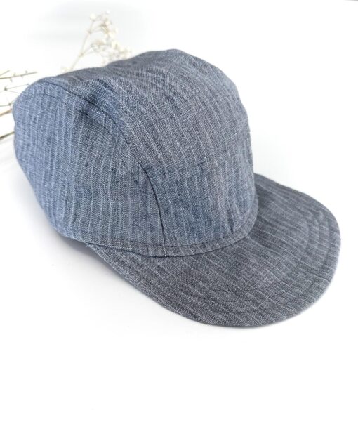 Sofortkauf: Kinder Cap aus Leinen in Nordblau, Gr. 52-54 – Bild 3