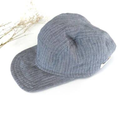 Sofortkauf: Kinder Cap aus Leinen in Nordblau, Gr. 52-54