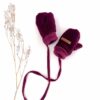 Sofortkauf: gefütterte Wollwalk Handschuhe in Merinowalk Beere, Gr. 1 (1-2 Jahre)