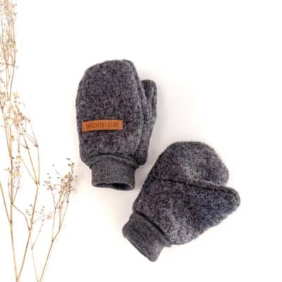 Sofortkauf: Wollwalk Handschuhe in Anthrazit, ungefüttert, Gr. 1 (1-2 Jahre)