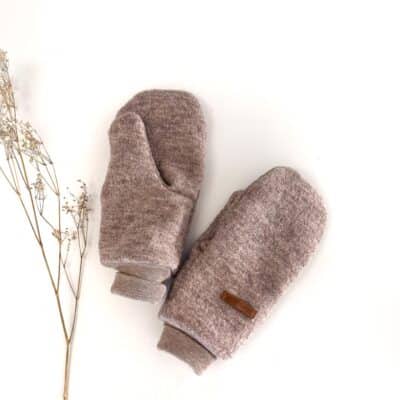 Sofortkauf: Damen Walk-Handschuhe Sand Meliert - gefüttert