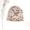 Sofortkauf: Wende-Beanie Camel/ Herbstwald, Gr. 46-48