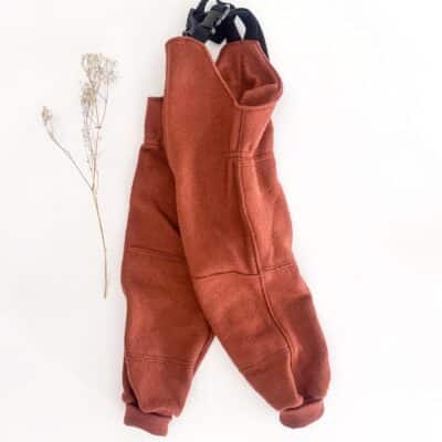 Sofortkauf: Walk-Latzhose Rost mit Knie- und Po-Verstärkung, Gr. 98/104