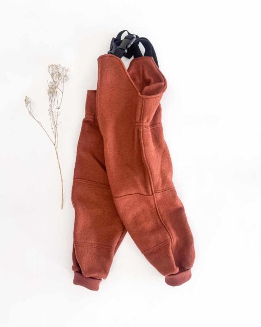 Sofortkauf: Walk-Latzhose Rost mit Knie- und Po-Verstärkung, Gr. 98/104