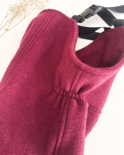 Sofortkauf: Walk-Latzhose Beere mit Knie- und Po-Verstärkung, Gr. 80/86 – Bild 4