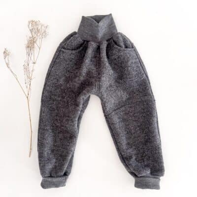 Sofortkauf: Walkhose in Anthrazit mit Po- und Knie Verstärkung, Gr. 98/104