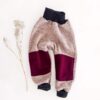 Sofortkauf: Walkhose in Sand Meliert/Beere mit Knie Verstärkung, Gr. 92/98