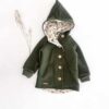 Sofortkauf: Walkjacke mit Holzknöpfen in Tanne, Gr. 98/104