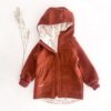 Sofortkauf: Walkjacke Rost mit Reißverschluss und Taschen, Gr. 98/104