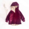 Sofortkauf: Walkjacke Beere mit Reißverschluss und Wolljersey-Futter in Sand, Gr. 92/98