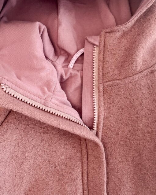 Sofortkauf: Walkjacke Altrosa mit Reißverschluss, Gr. 92/98 – Bild 2