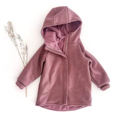 Sofortkauf: Walkjacke Altrosa mit Reißverschluss, Gr. 92/98