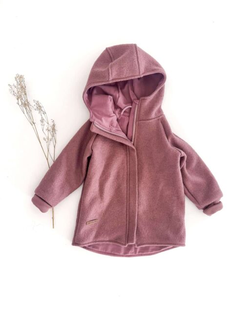 Sofortkauf: Walkjacke Altrosa mit Reißverschluss, Gr. 92/98
