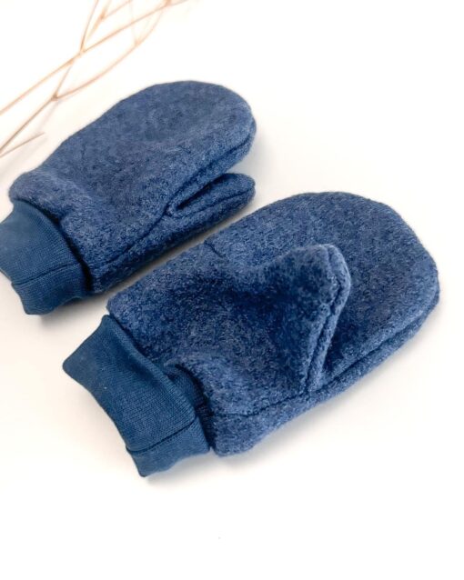 Sofortkauf: ungefütterte Handschuhe Merinowalk in Jeansblau, Gr. 1 (1-2 Jahre) – Bild 2