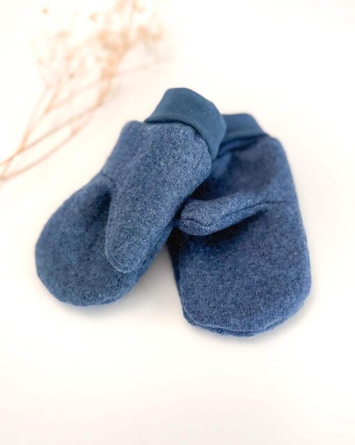 Sofortkauf: ungefütterte Handschuhe Merinowalk in Jeansblau, Gr. 1 (1-2 Jahre) – Bild 3