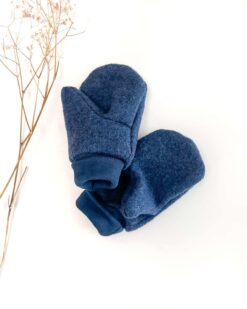 Sofortkauf: ungefütterte Handschuhe Merinowalk in Jeansblau, Gr. 1 (1-2 Jahre)