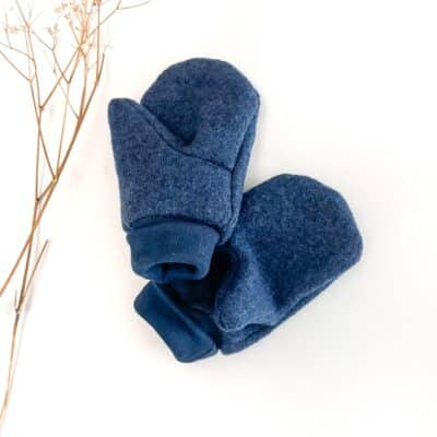 Sofortkauf: ungefütterte Handschuhe Merinowalk in Jeansblau, Gr. 1 (1-2 Jahre)