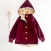 Sofortkauf: Walkjacke mit Holzknöpfen Merinowalk Beere, Gr. 134/140