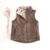 Sofortkauf: Walkweste mit Reißverschluss in Merino Taupe, Gr. 110/116