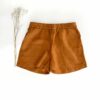 Sofortkauf: Damen Basic Leinen-Shorts in Zimt, Gr. L (42/44)