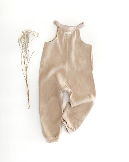 Sofortkauf: Leinen Jumper in Sand, Gr. 86/92