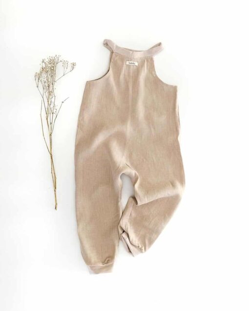 Sofortkauf: Leinen Jumper in Sand, Gr. 86/92