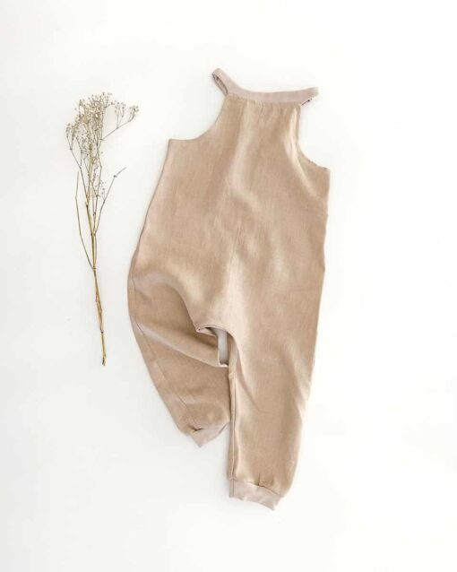 Sofortkauf: Leinen Jumper in Sand, Gr. 86/92 – Bild 3