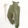 Sofortkauf: Leinen Jumper in Olive, Gr. 80/86